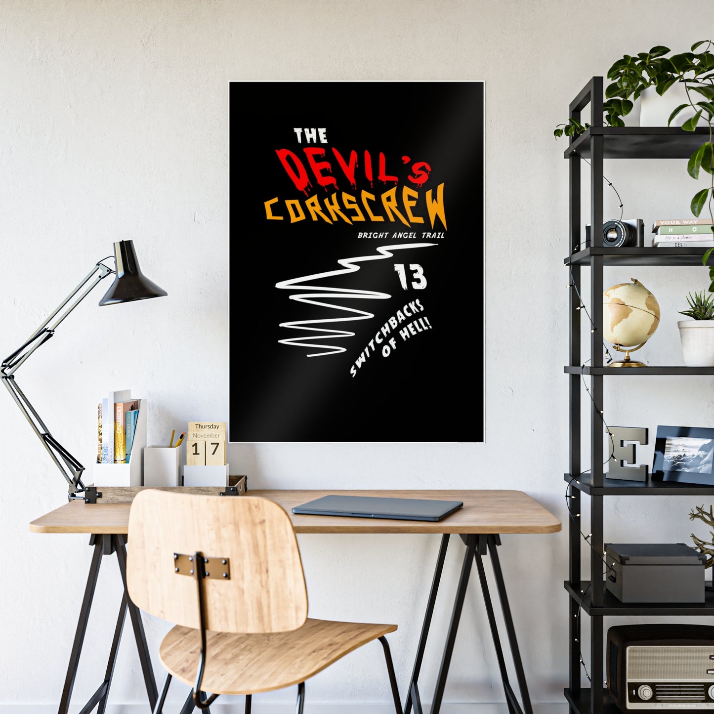 Devil's Cork Screw Bright Angel Trail Gloss Posters