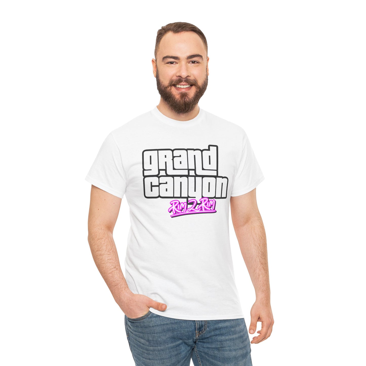 Grand Canyon Rim 2 Rim Unisex Heavy Cotton Tee