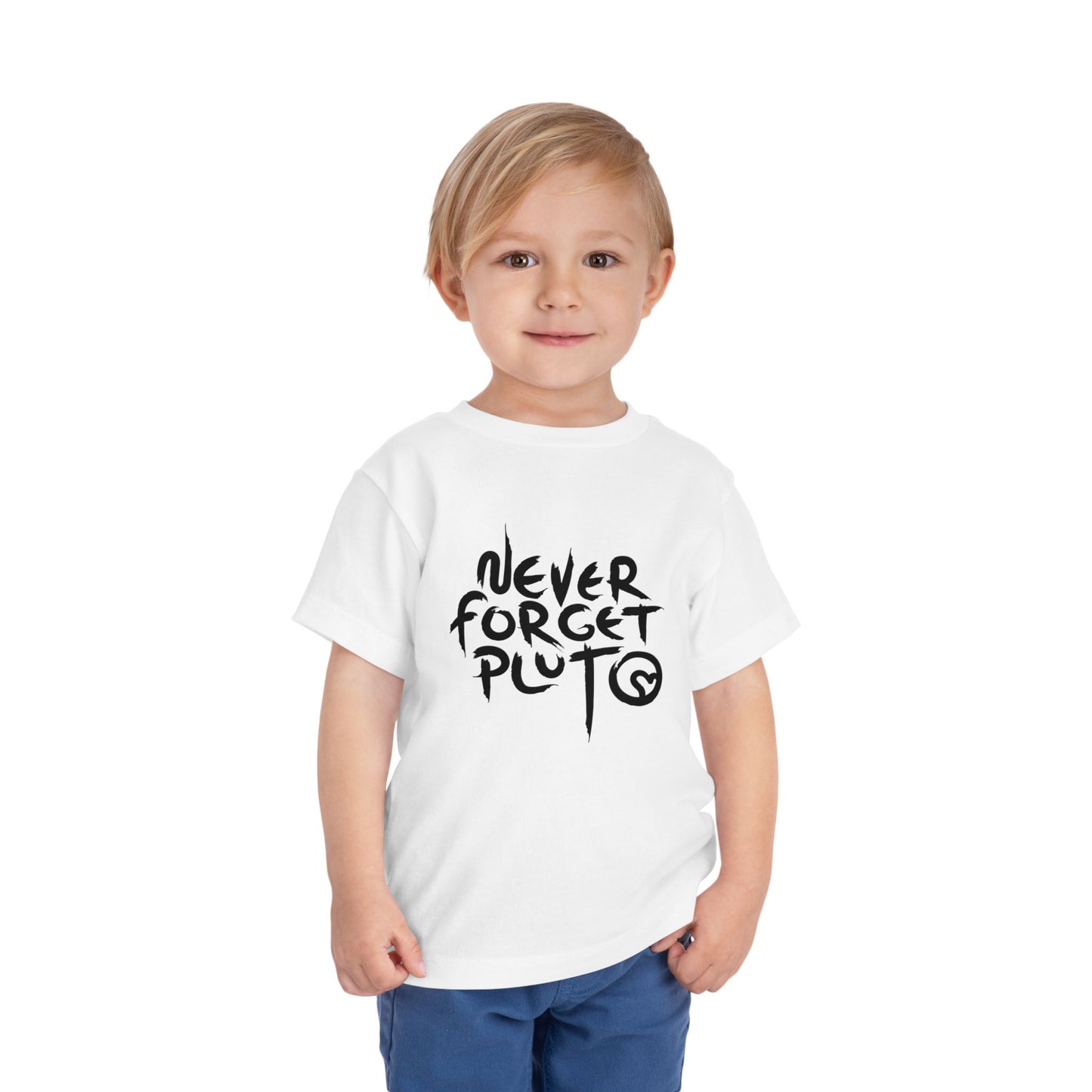 Never Forget Pluto Toddler Short Sleeve Tee