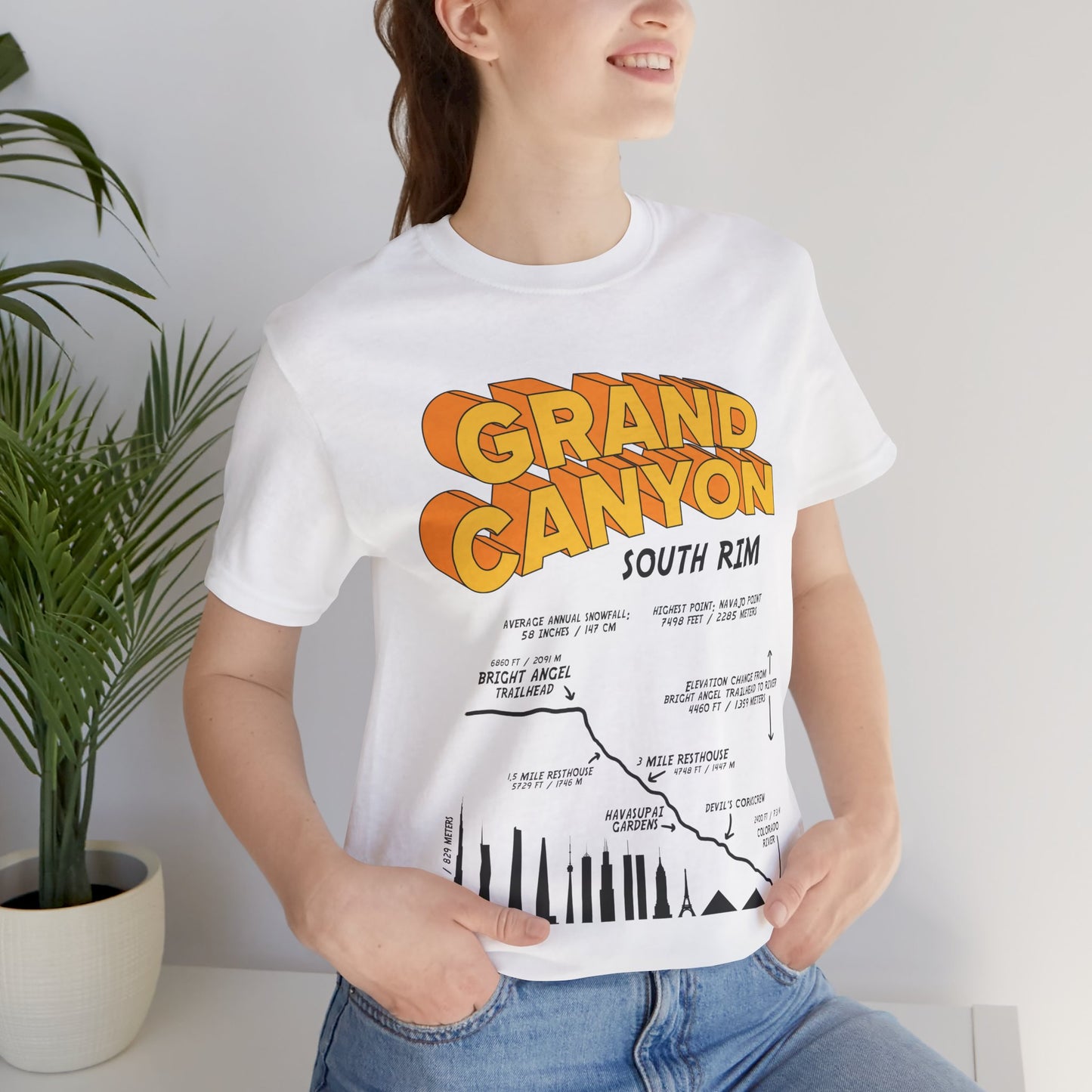 Grand Canyon South Rim Unisex Jersey Short Sleeve Tee