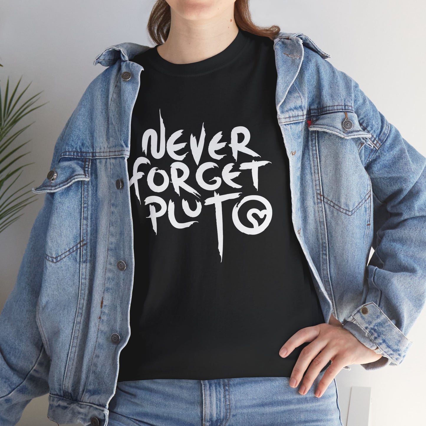 Never Forget Pluto Unisex Heavy Cotton Tee