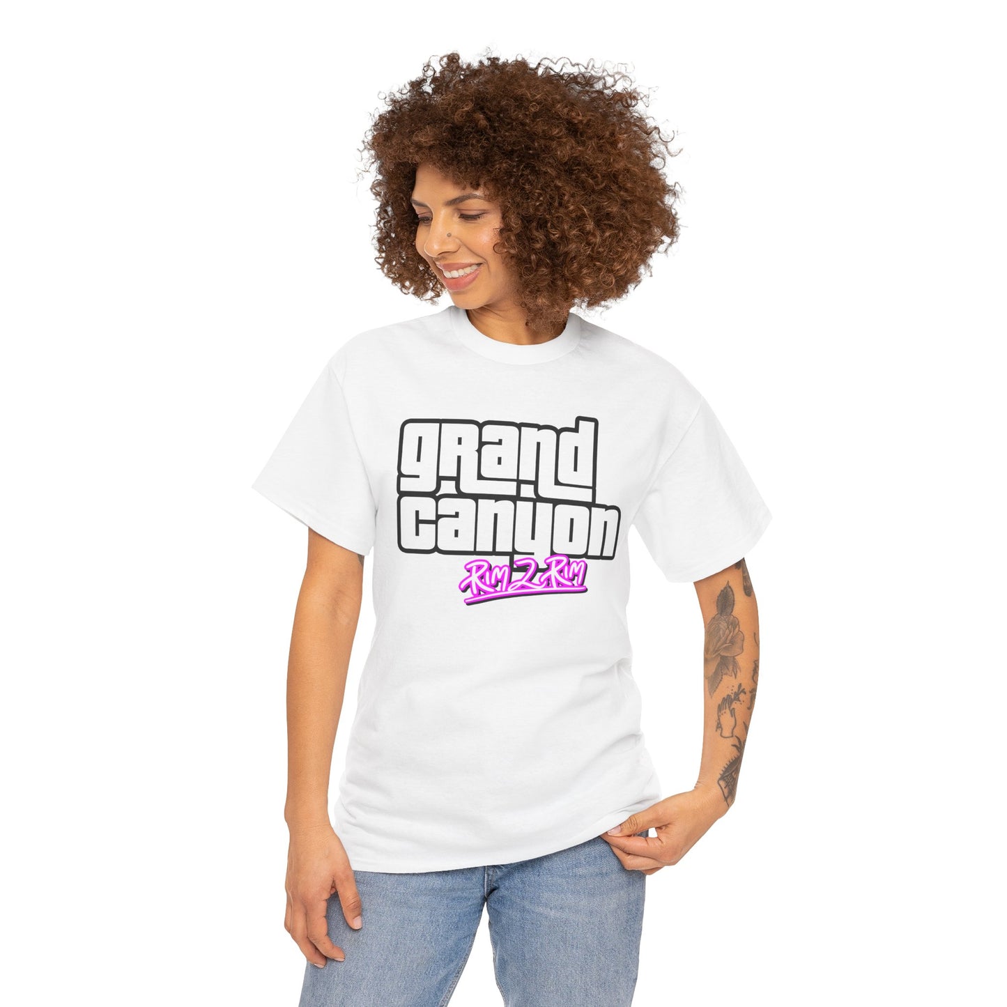 Grand Canyon Rim 2 Rim Unisex Heavy Cotton Tee