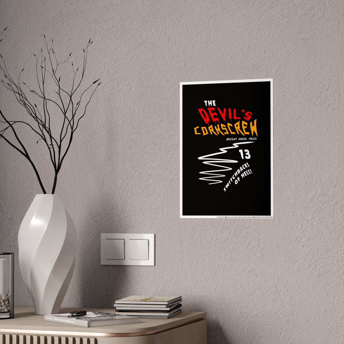Devil's Cork Screw Bright Angel Trail Gloss Posters