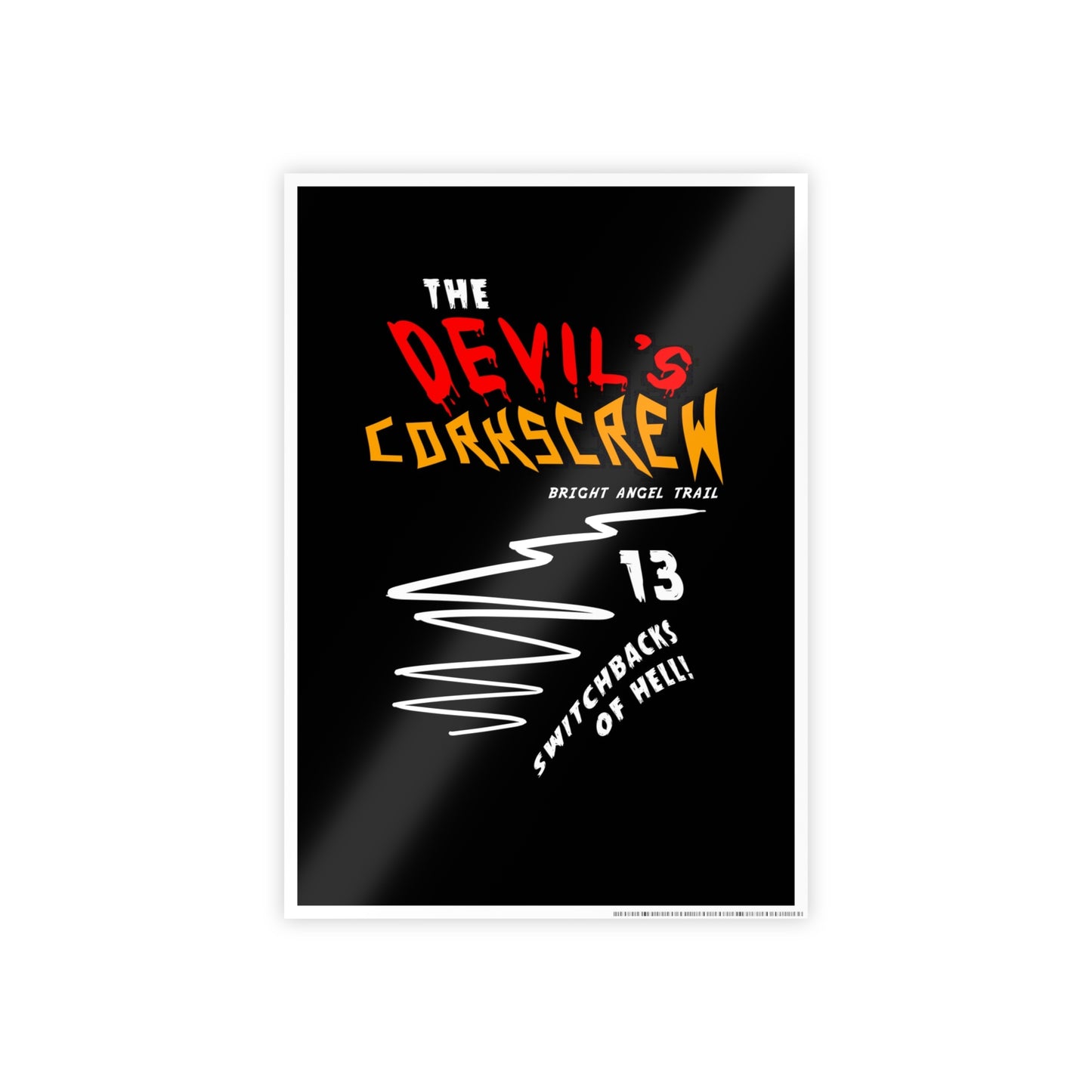 Devil's Cork Screw Bright Angel Trail Gloss Posters