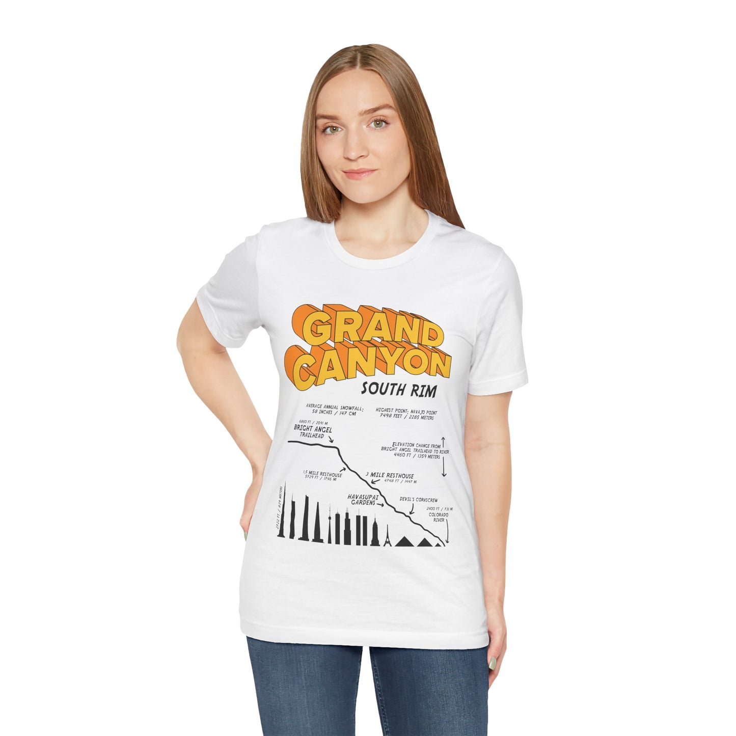 Grand Canyon South Rim Unisex Jersey Short Sleeve Tee