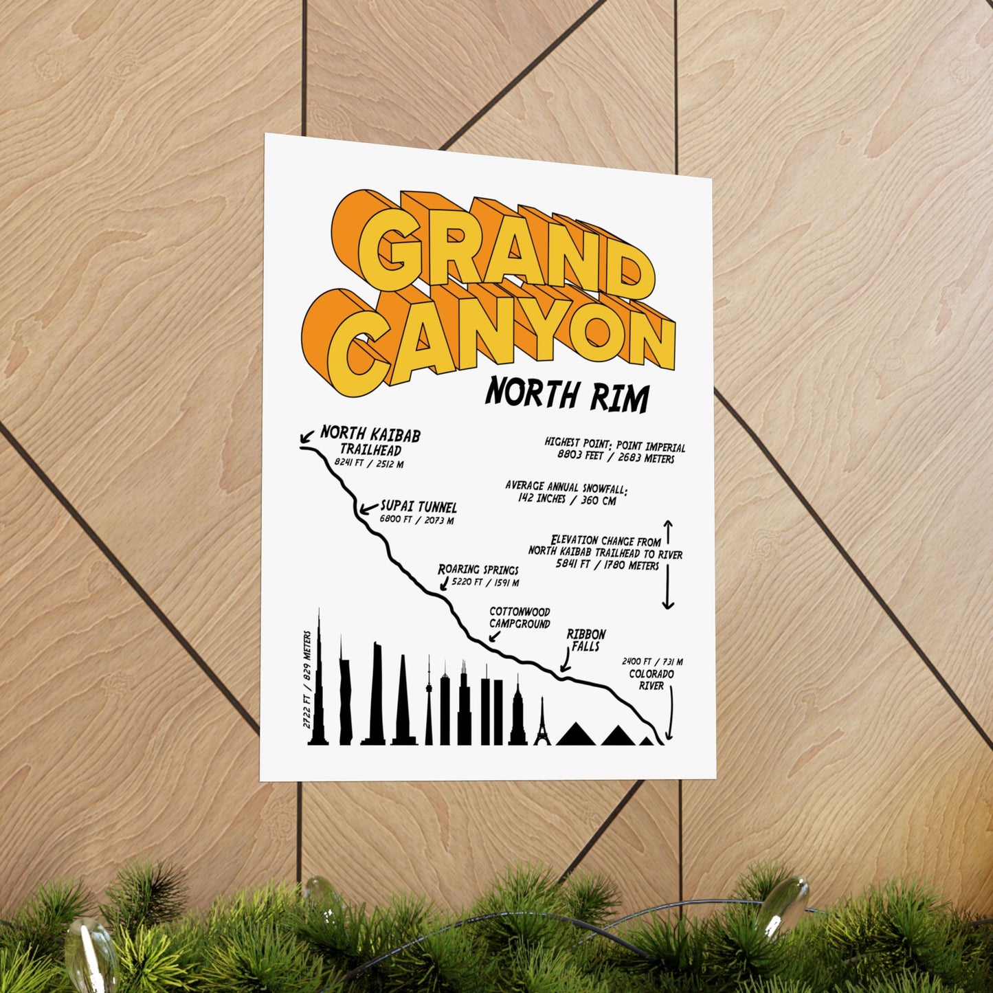 Grand Canyon North Rim Premium Matte Vertical Poster