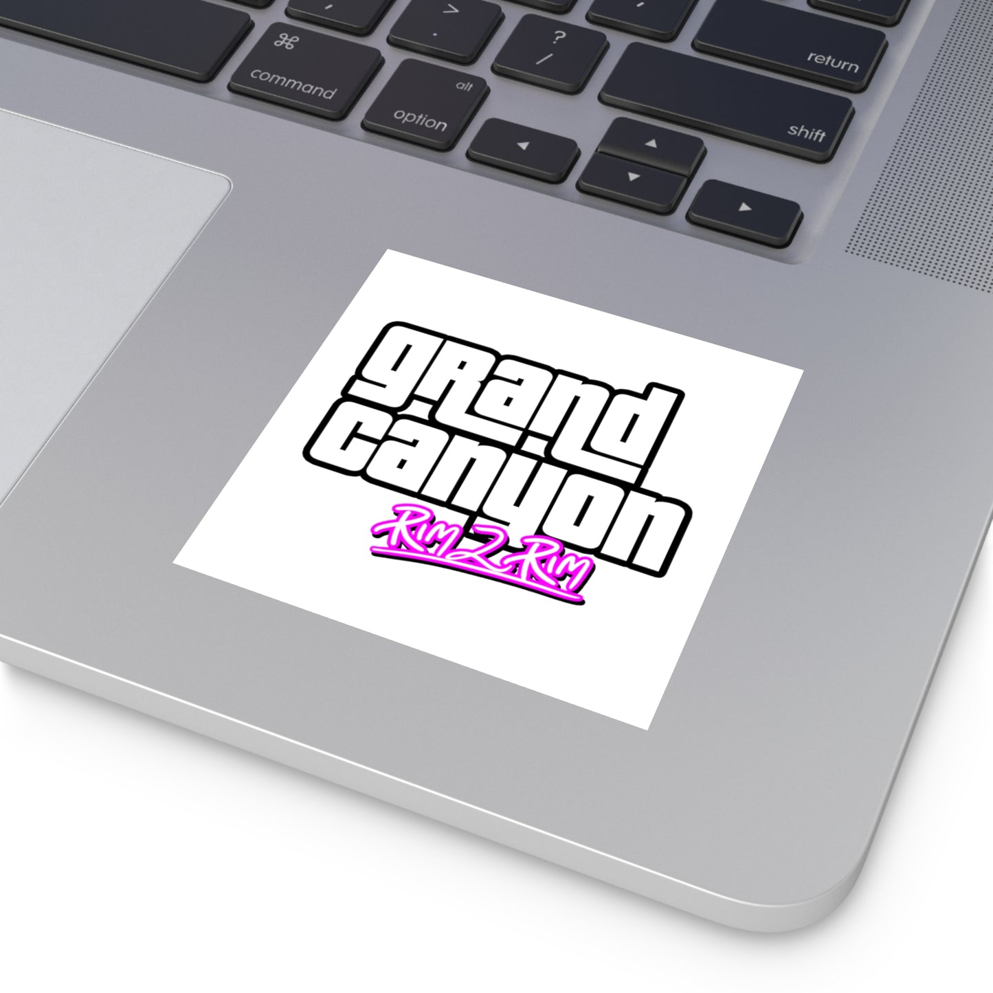 Grand Canyon Rim 2 Rim (Grand Theft Auto Parody) Square Vinyl Stickers