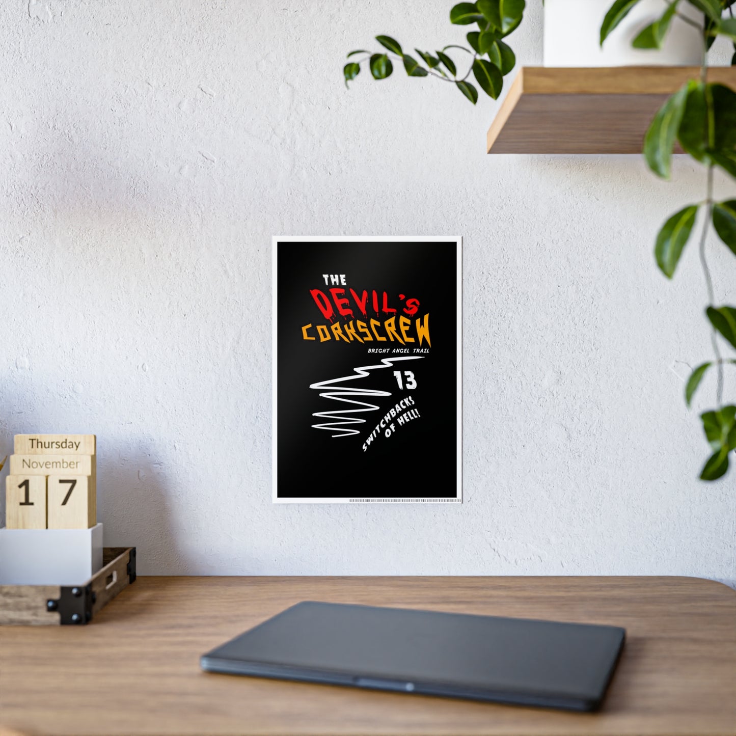 Devil's Cork Screw Bright Angel Trail Gloss Posters