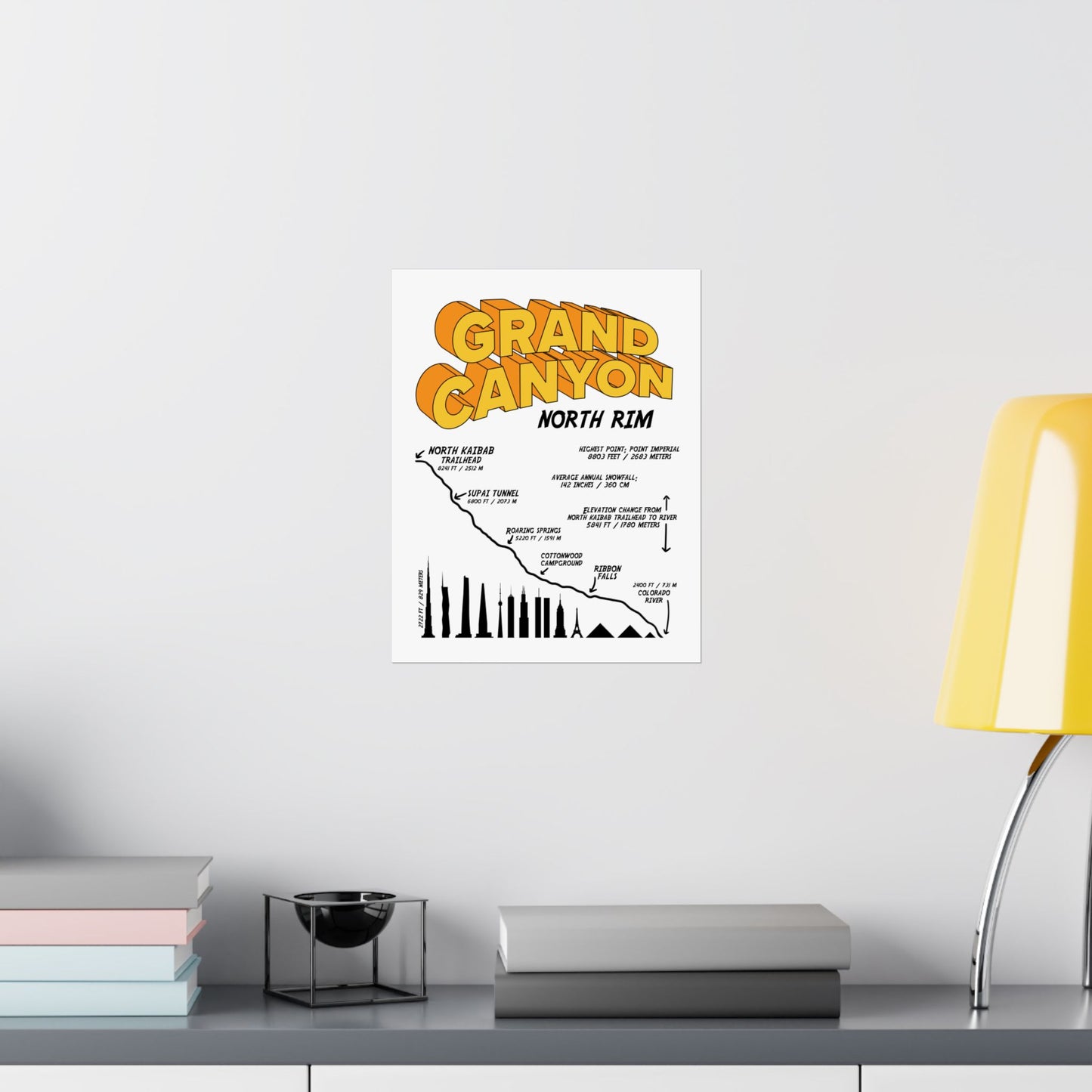 Grand Canyon North Rim Premium Matte Vertical Poster