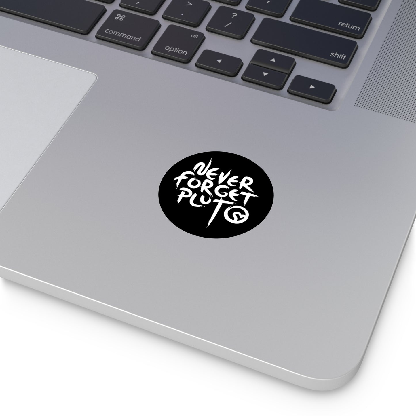 Never Forget Pluto Round Vinyl Stickers