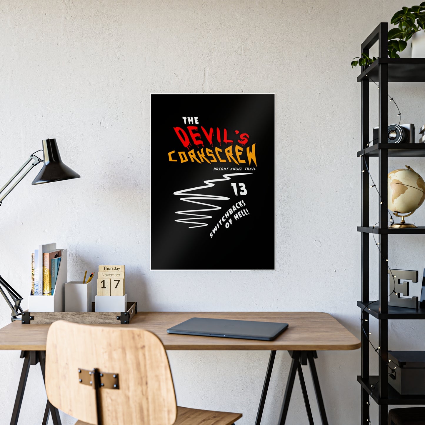 Devil's Cork Screw Bright Angel Trail Gloss Posters