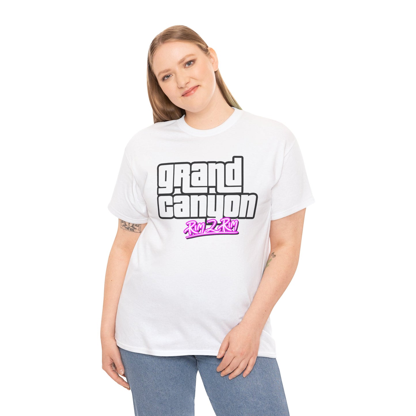 Grand Canyon Rim 2 Rim Unisex Heavy Cotton Tee