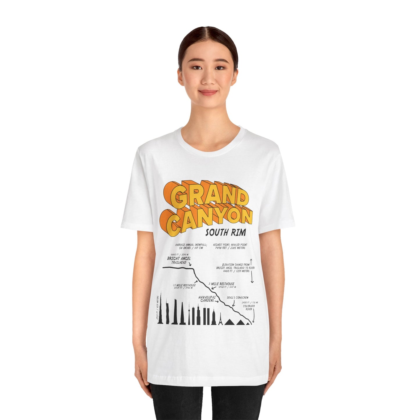 Grand Canyon South Rim Unisex Jersey Short Sleeve Tee