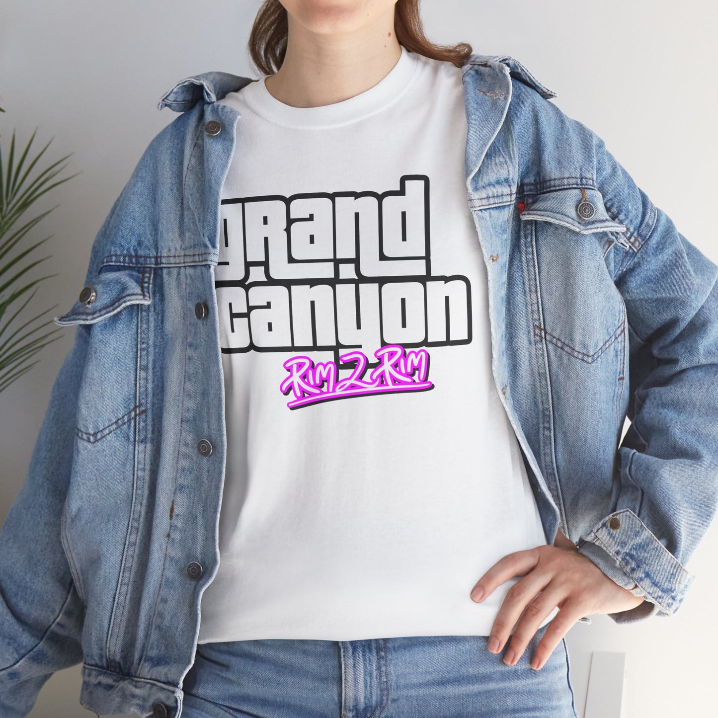 Grand Canyon Rim 2 Rim Unisex Heavy Cotton Tee