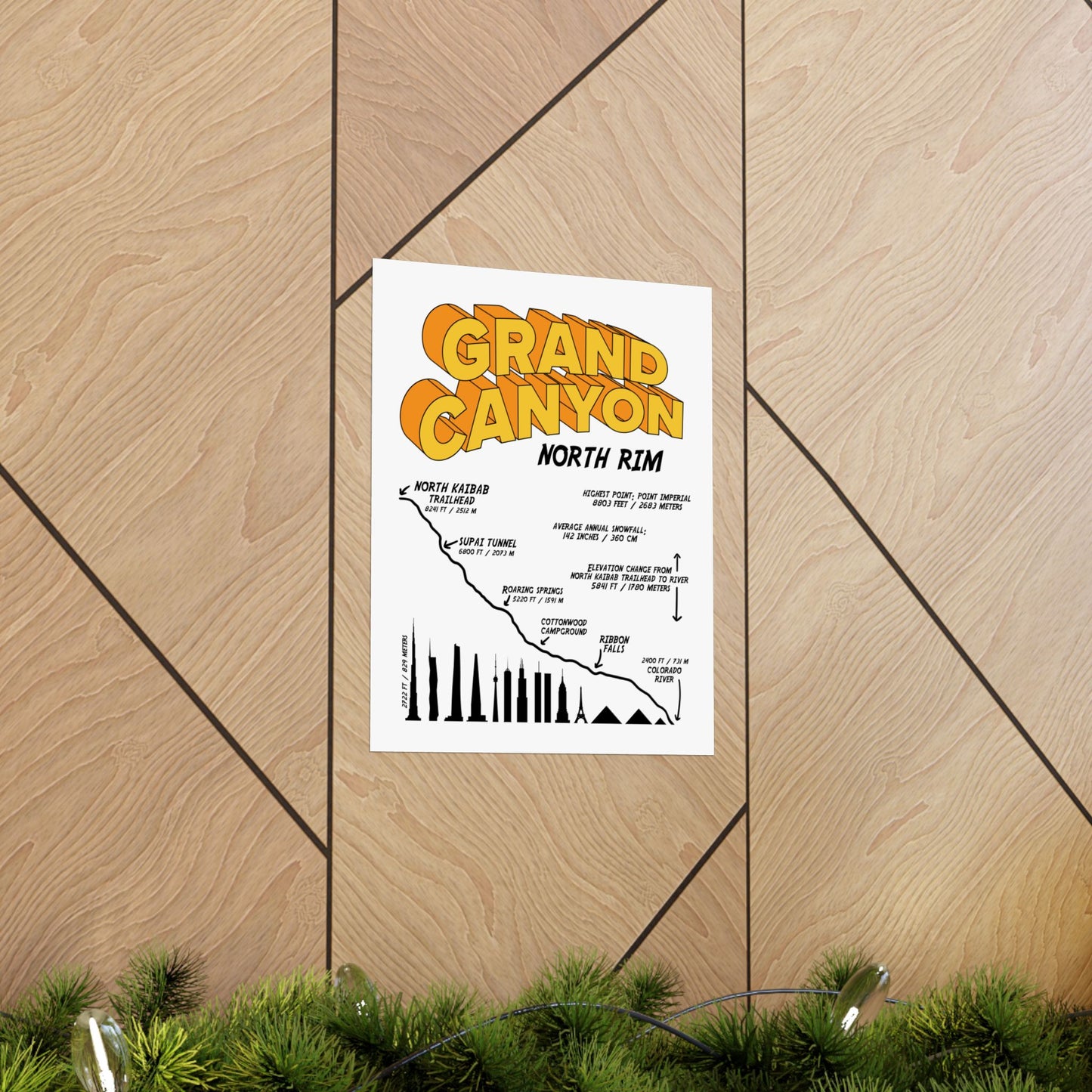Grand Canyon North Rim Premium Matte Vertical Poster