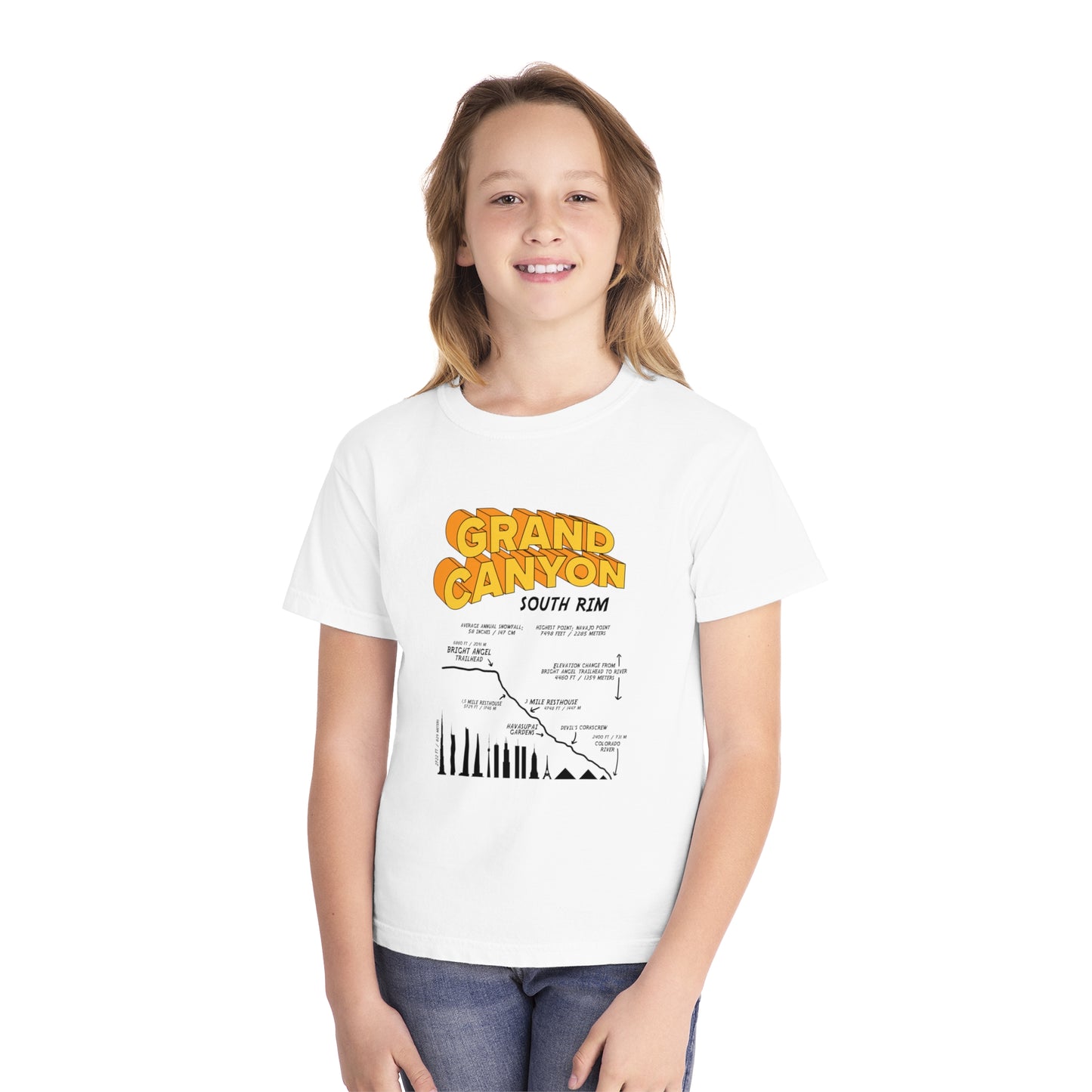 Grand Canyon South Rim Youth Midweight Tee