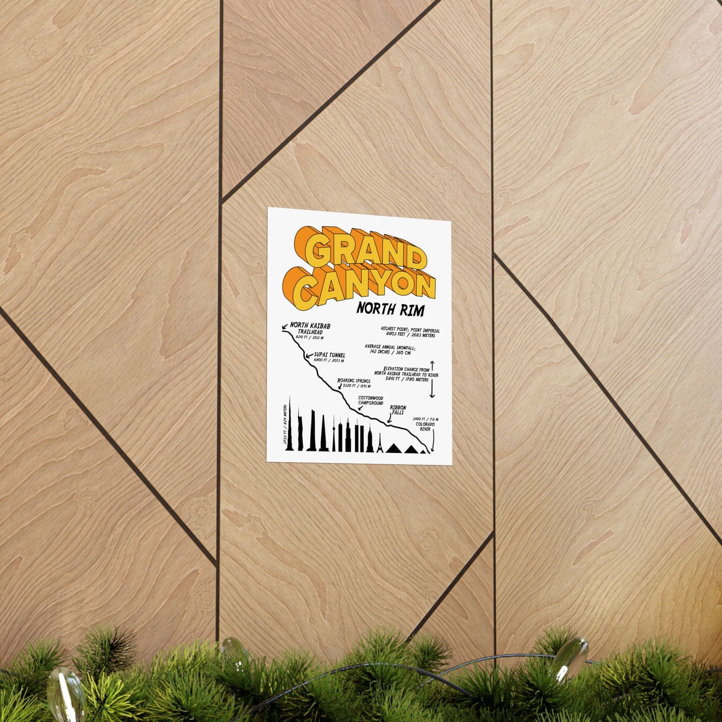 Grand Canyon North Rim Premium Matte Vertical Poster