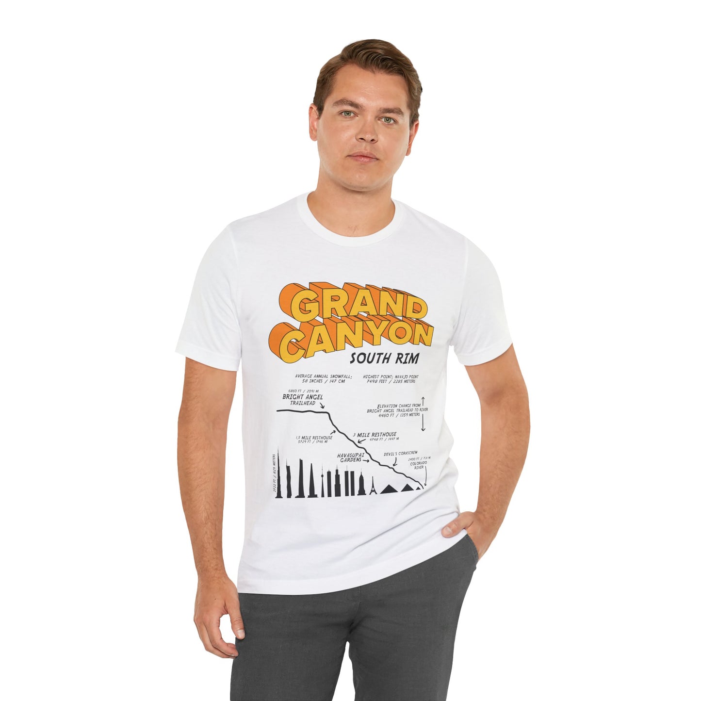 Grand Canyon South Rim Unisex Jersey Short Sleeve Tee