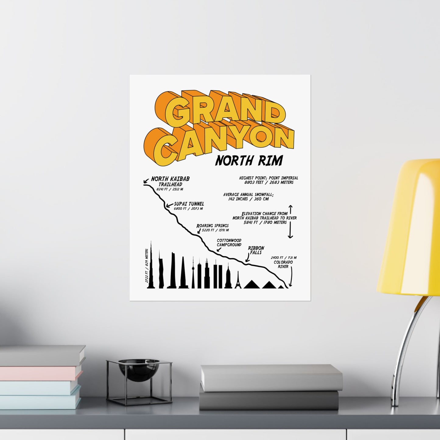 Grand Canyon North Rim Premium Matte Vertical Poster