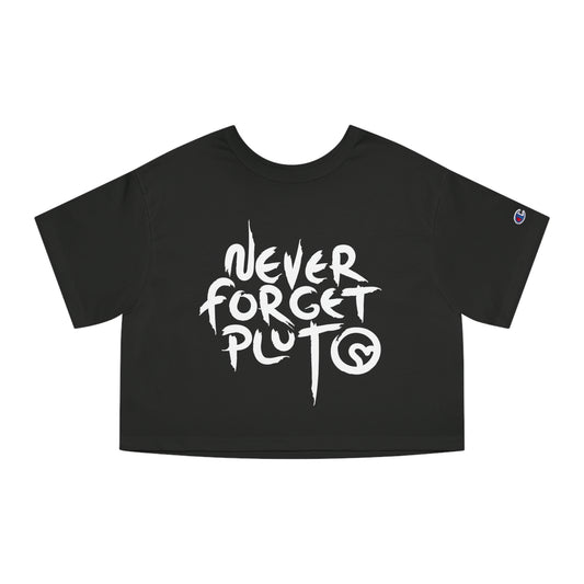 Never Forget Pluto Champion Women's Heritage Cropped T-Shirt