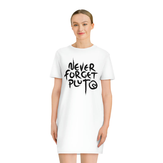 Never Forget Pluto Spinner T-Shirt Dress