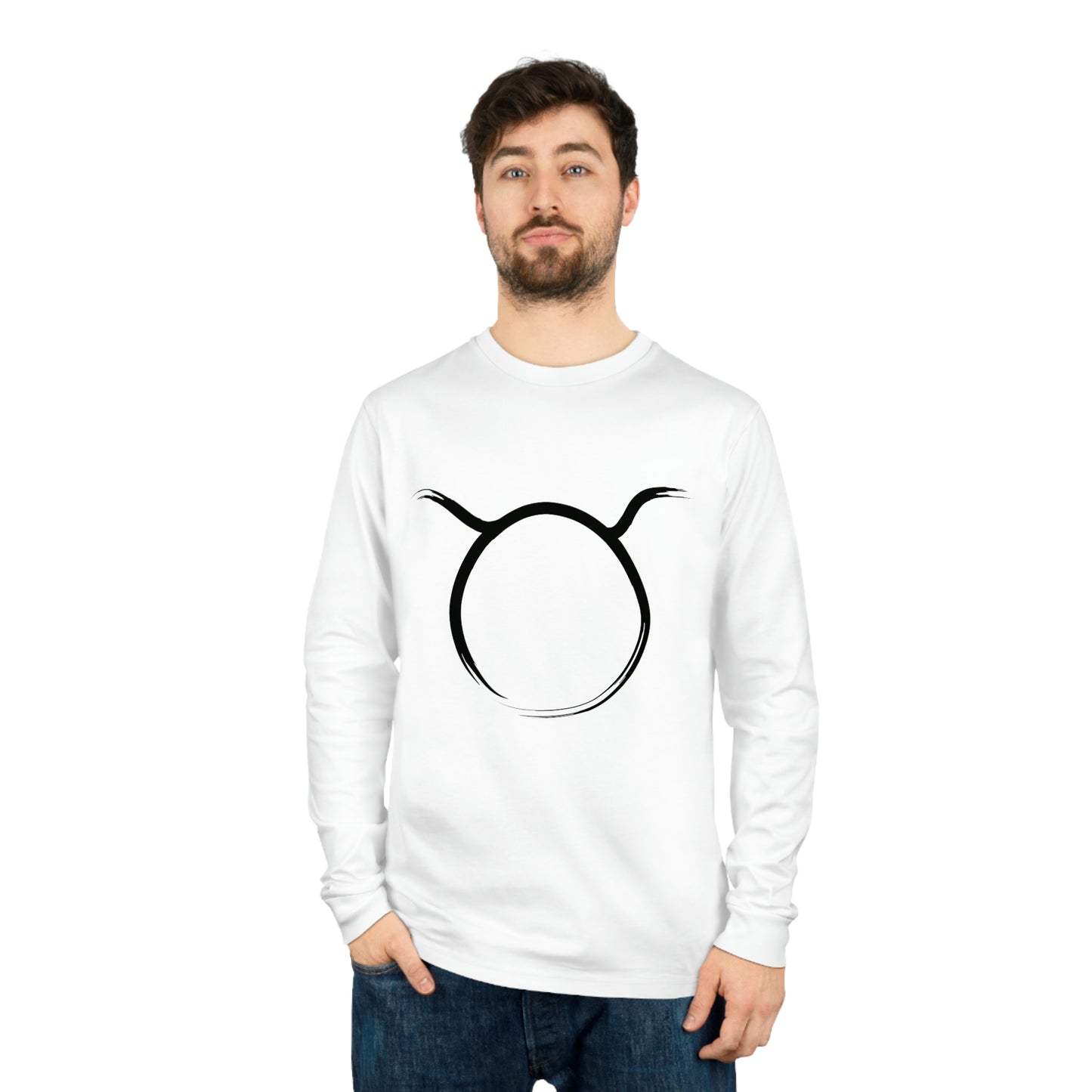 Taurus Symbol on Unisex Shifts Dry Organic Long Sleeve Tee