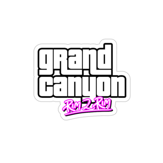 Grand Canyon Rim 2 Rim (GTA Parody) Die-Cut Stickers