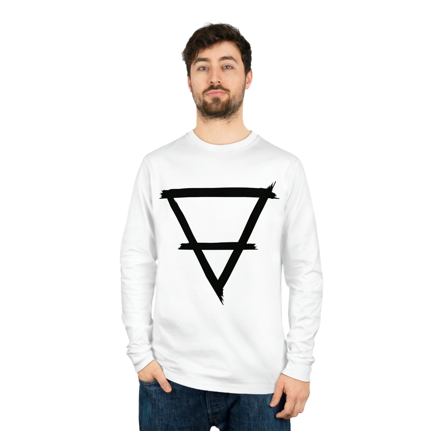 Earth symbol Unisex Shifts Dry Organic Long Sleeve Tee