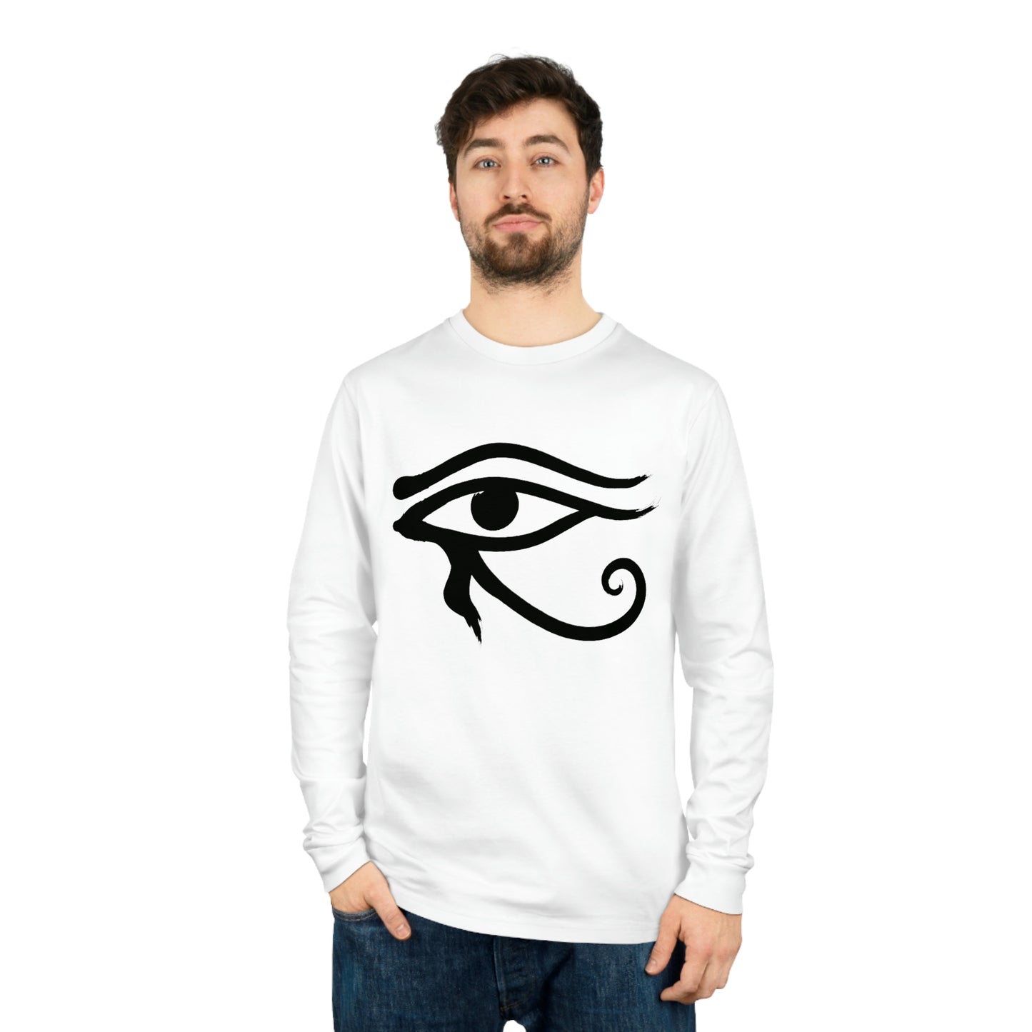 Eye of Horus Unisex Shifts Dry Organic Long Sleeve Tee