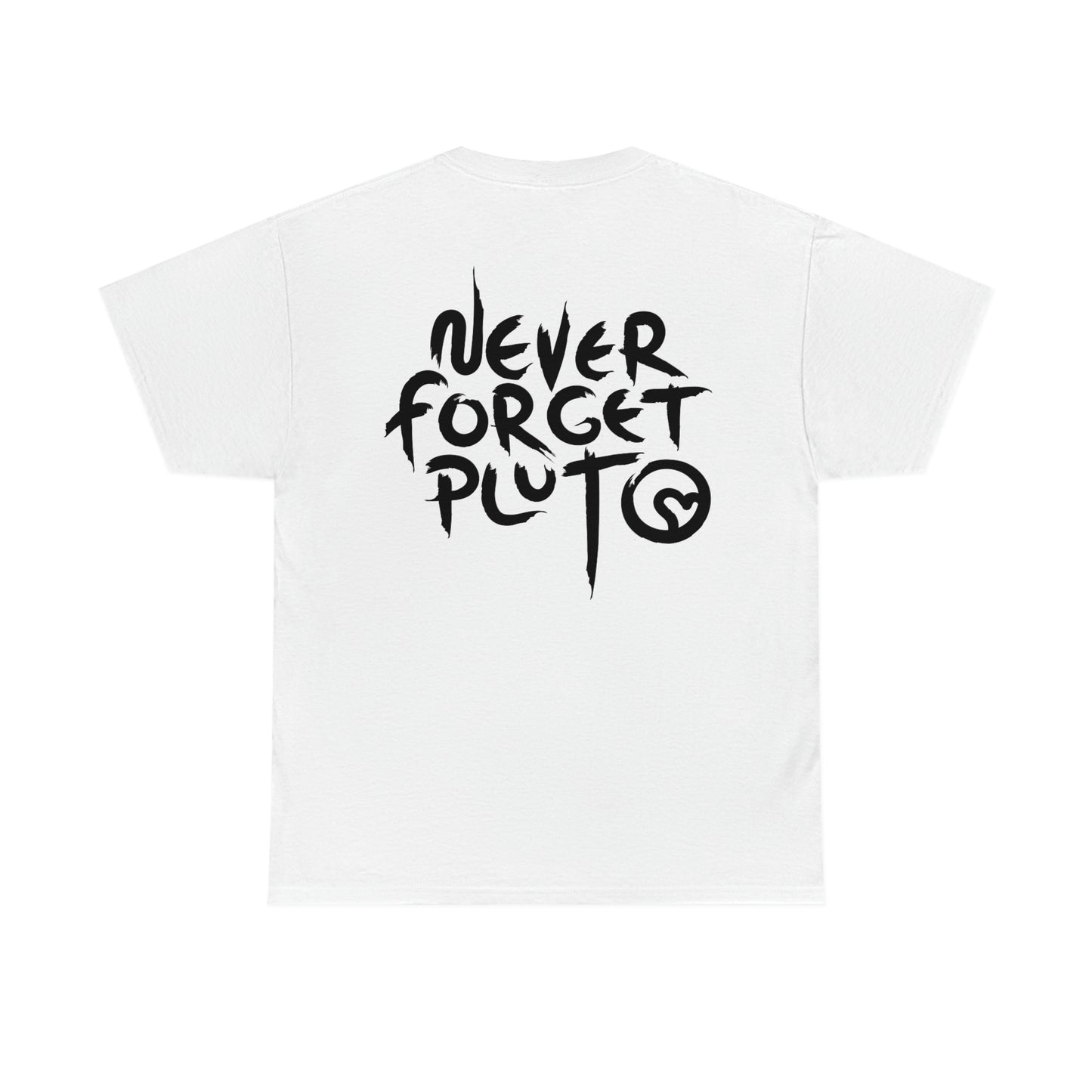Tombaugh (Never Forget Pluto on the Back) Unisex Heavy Cotton Tee
