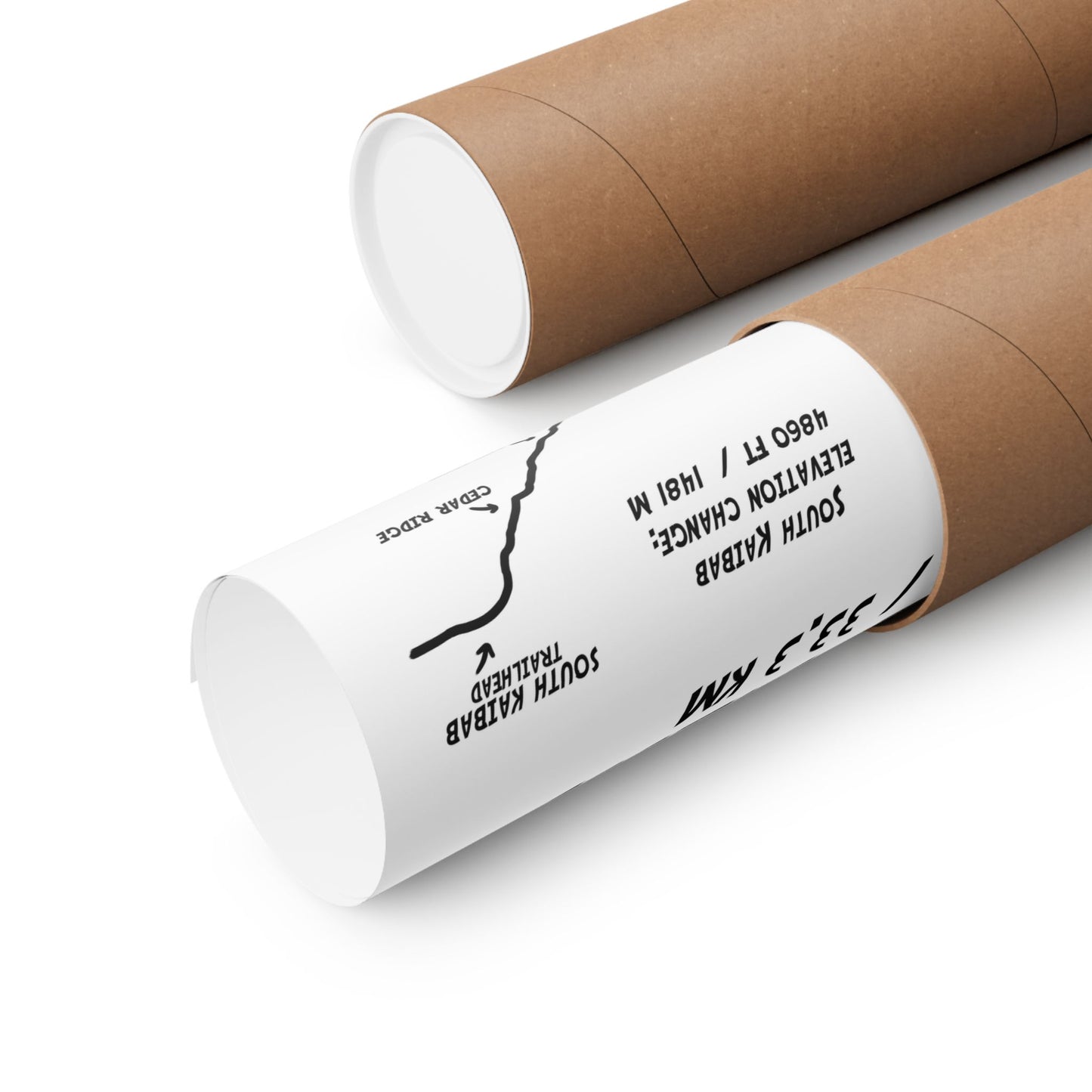 Grand Canyon Rim 2 Rim North Kaibab and South Kaibab Premium Matte Vertical Poster