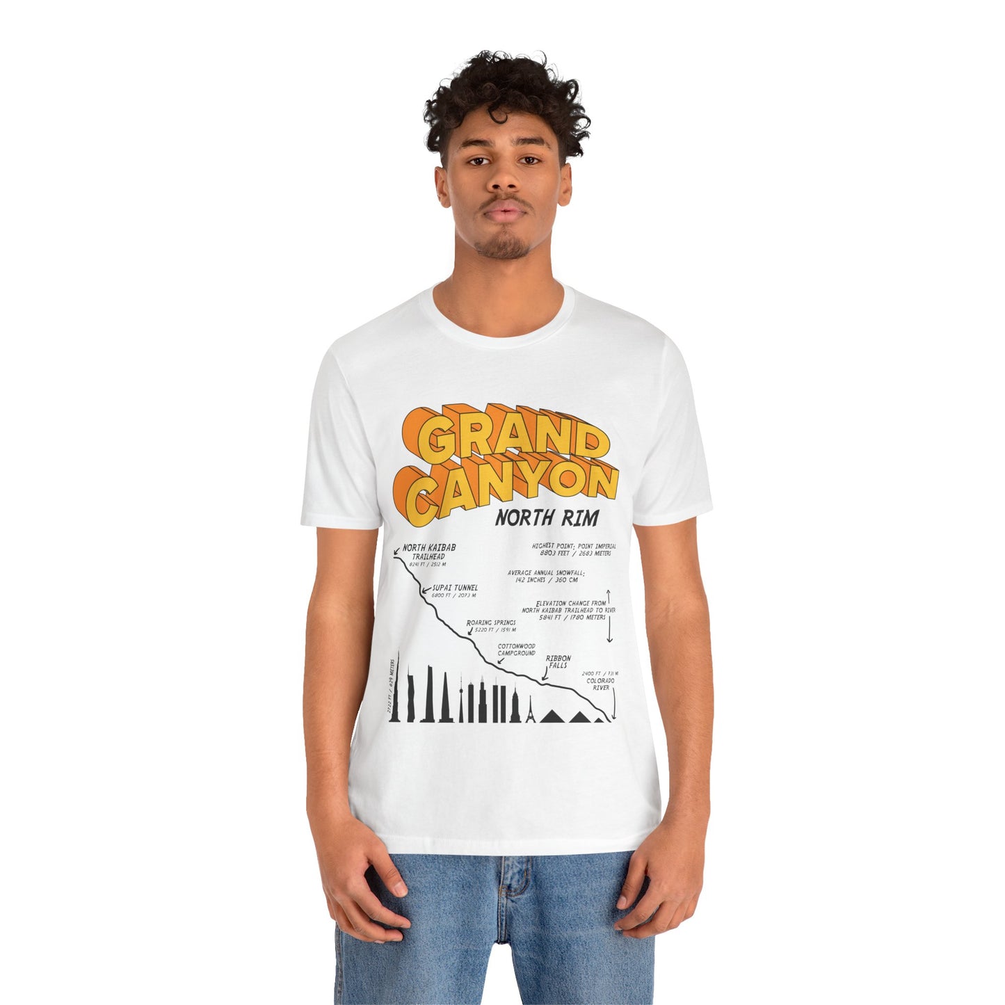 Grand Canyon North Rim Unisex Jersey Short Sleeve Tee