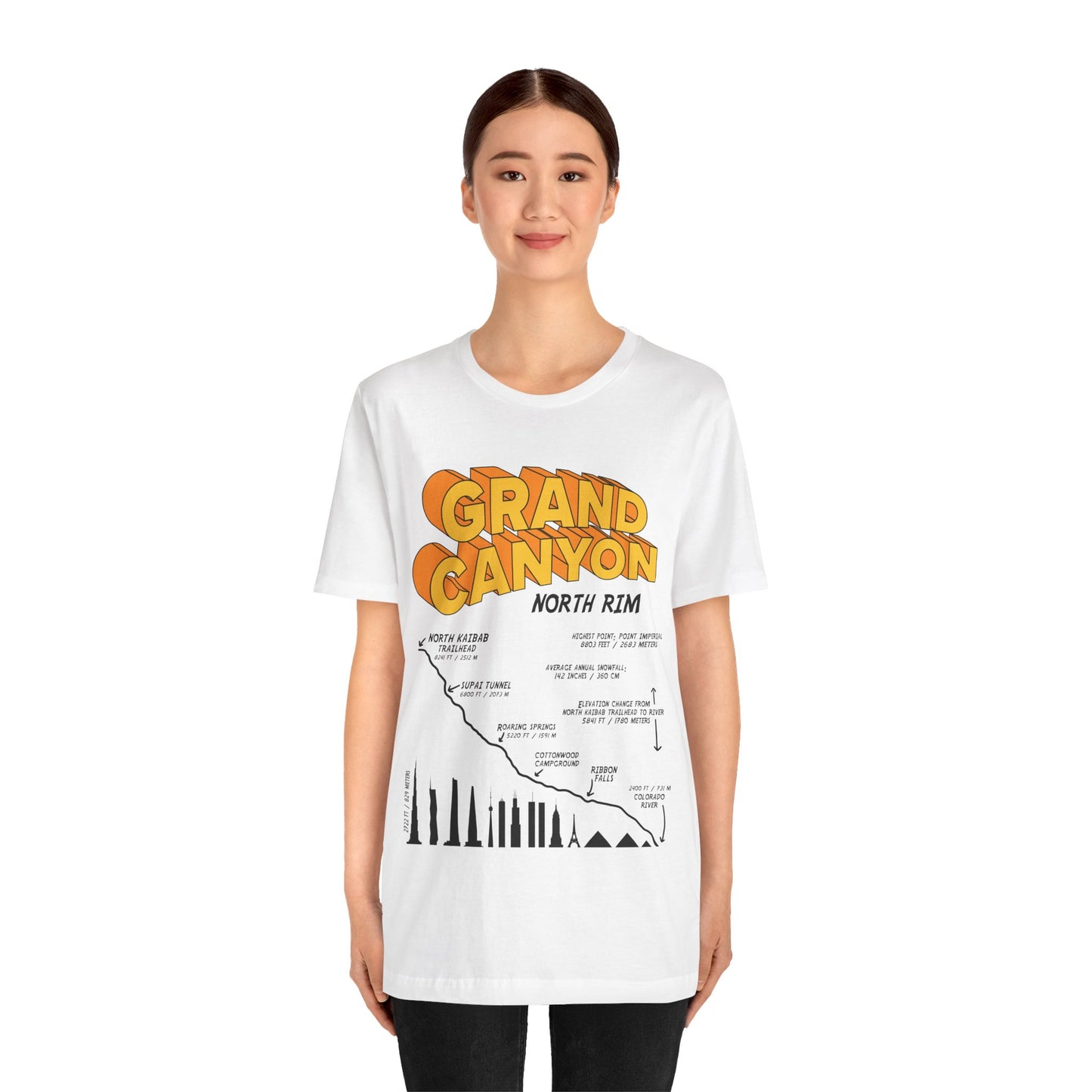 Grand Canyon North Rim Unisex Jersey Short Sleeve Tee